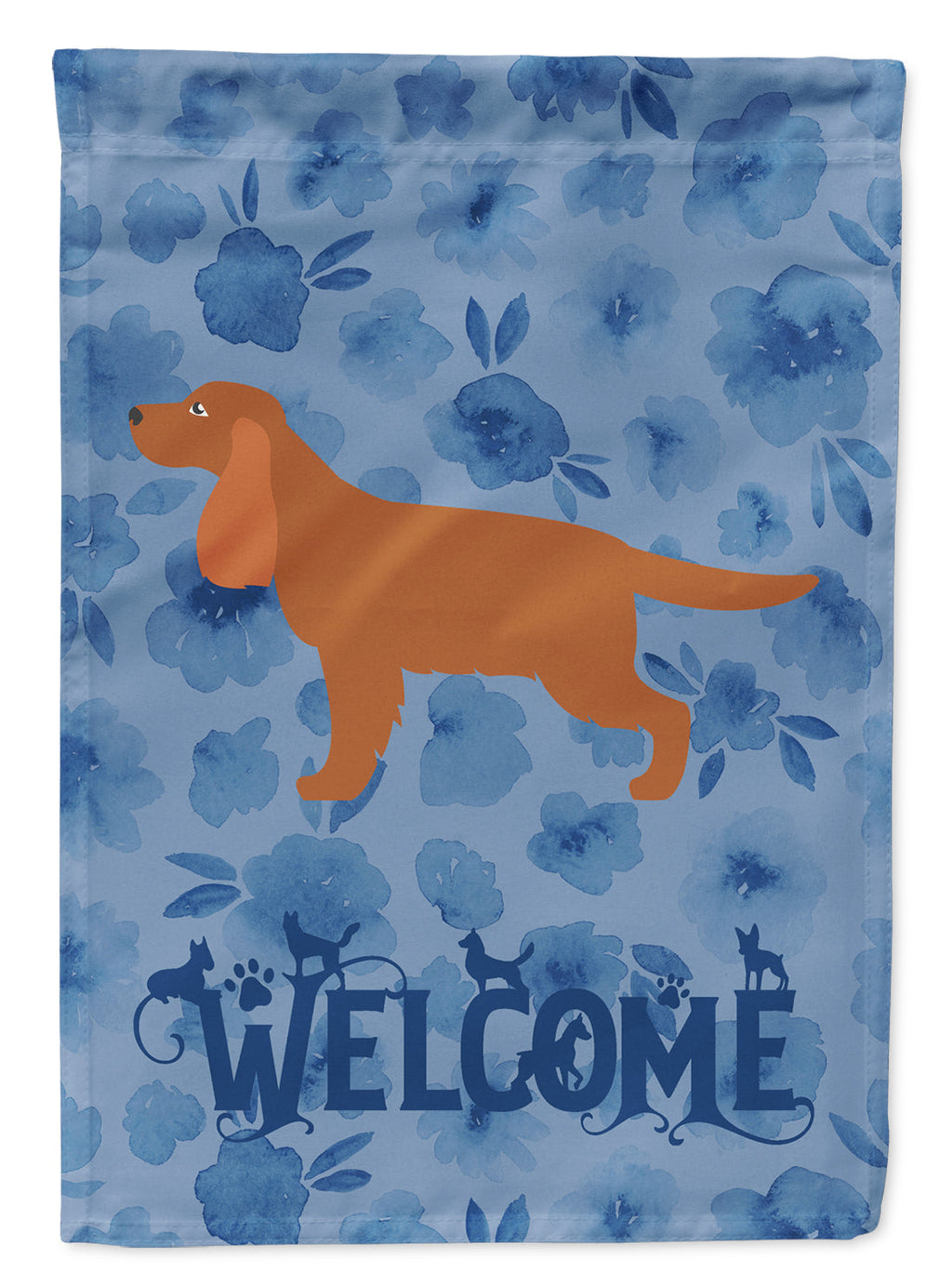 English Cocker Spaniel Welcome Garden Flag Mailbox Decorative Yard Banner Outside Patio Artwork for Flower Beds, Garden Size, Multicolor