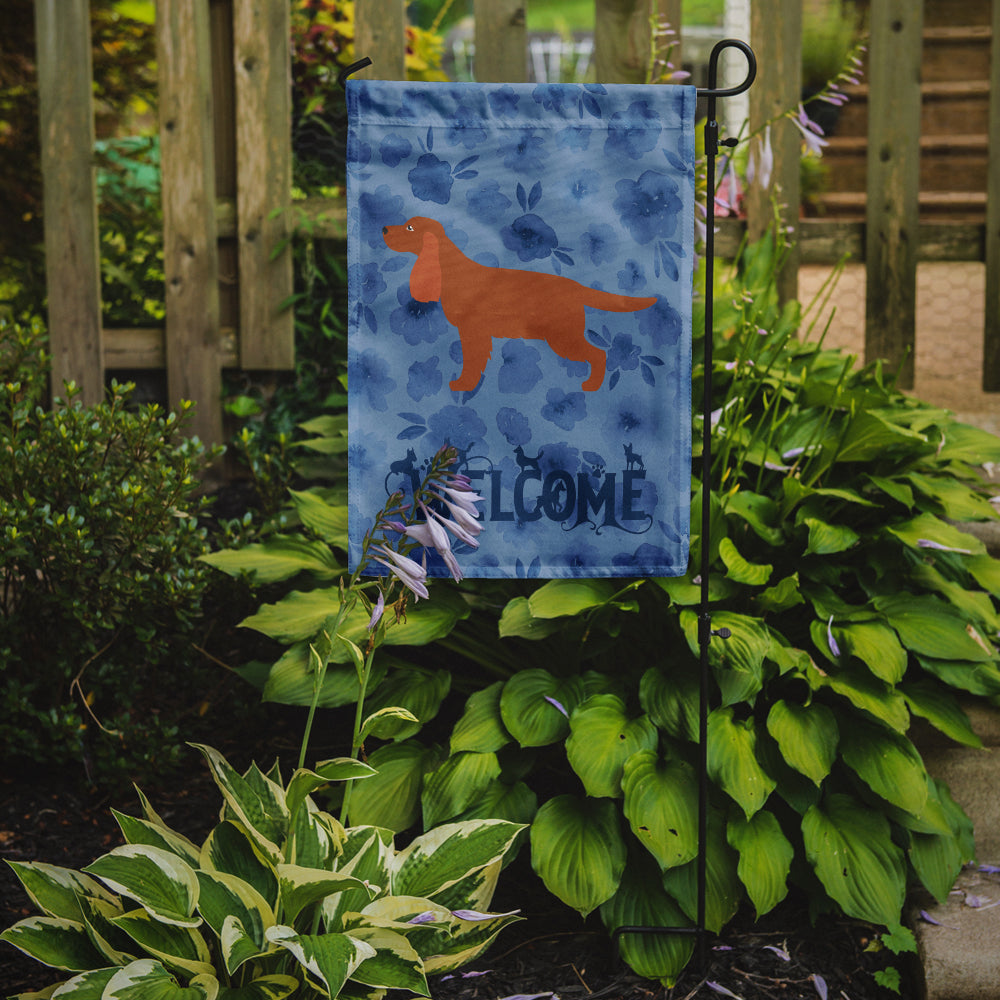 English Cocker Spaniel Welcome Garden Flag Mailbox Decorative Yard Banner Outside Patio Artwork for Flower Beds, Garden Size, Multicolor