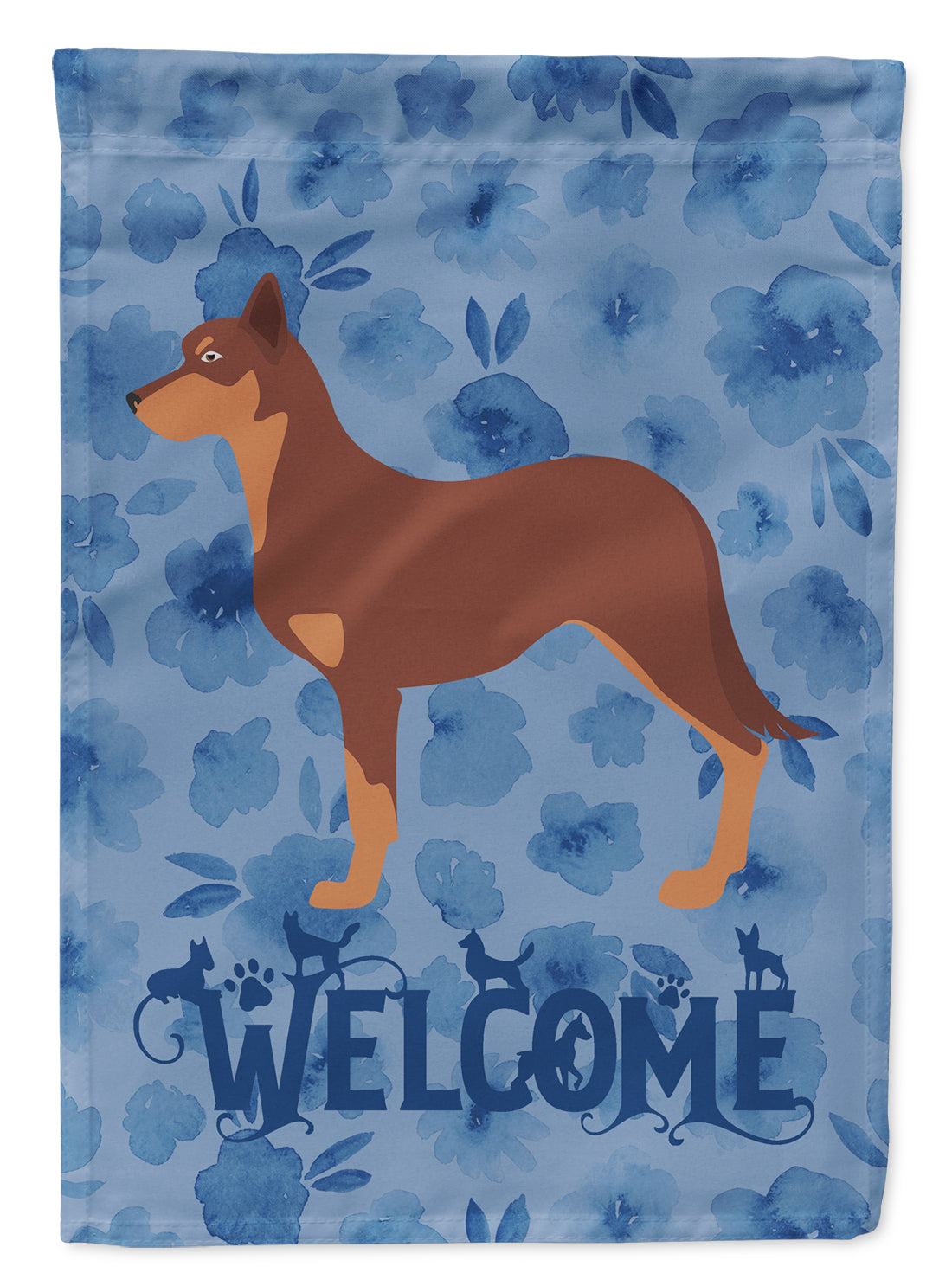 Australian Kelpie Dog Welcome Garden Flag Mailbox Decorative Yard Banner Outside Patio Artwork for Flower Beds, Garden Size, Multicolor