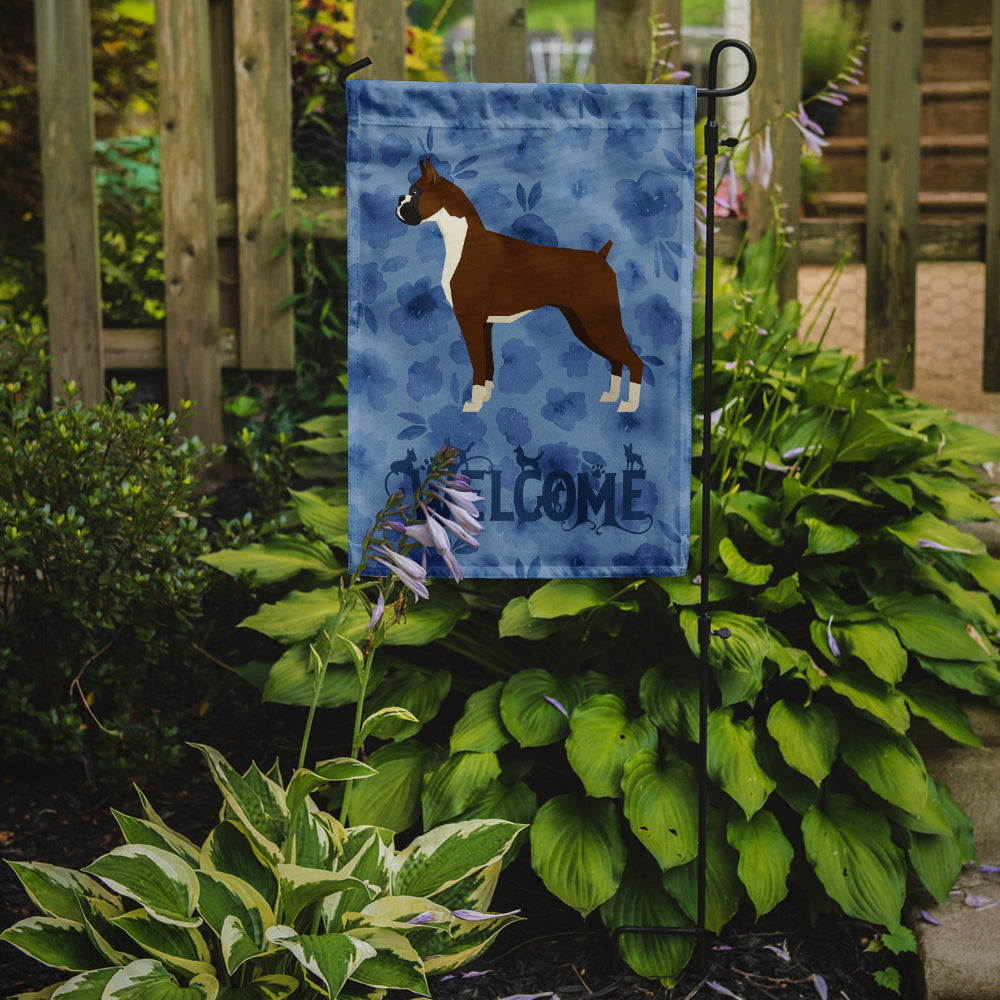 Boxer Welcome Garden Flag Mailbox Decorative Yard Banner Outside Patio Artwork for Flower Beds, Garden Size, Multicolor