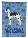 Great Dane Welcome Garden Flag Mailbox Decorative Yard Banner Outside Patio Artwork for Flower Beds, Garden Size, Multicolor