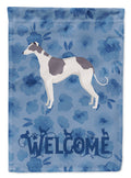 Greyhound Welcome Garden Flag Mailbox Decorative Yard Banner Outside Patio Artwork for Flower Beds, Garden Size, Multicolor