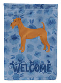 Irish Terrier Welcome Garden Flag Mailbox Decorative Yard Banner Outside Patio Artwork for Flower Beds, Garden Size, Multicolor