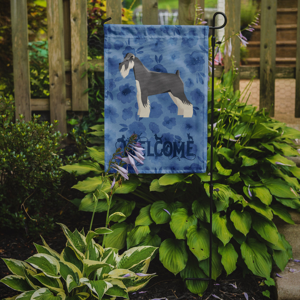Schnauzer Welcome Garden Flag Mailbox Decorative Yard Banner Outside Patio Artwork for Flower Beds, Garden Size, Multicolor