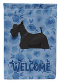 Scottish Terrier Welcome Garden Flag Mailbox Decorative Yard Banner Outside Patio Artwork for Flower Beds, Garden Size, Multicolor