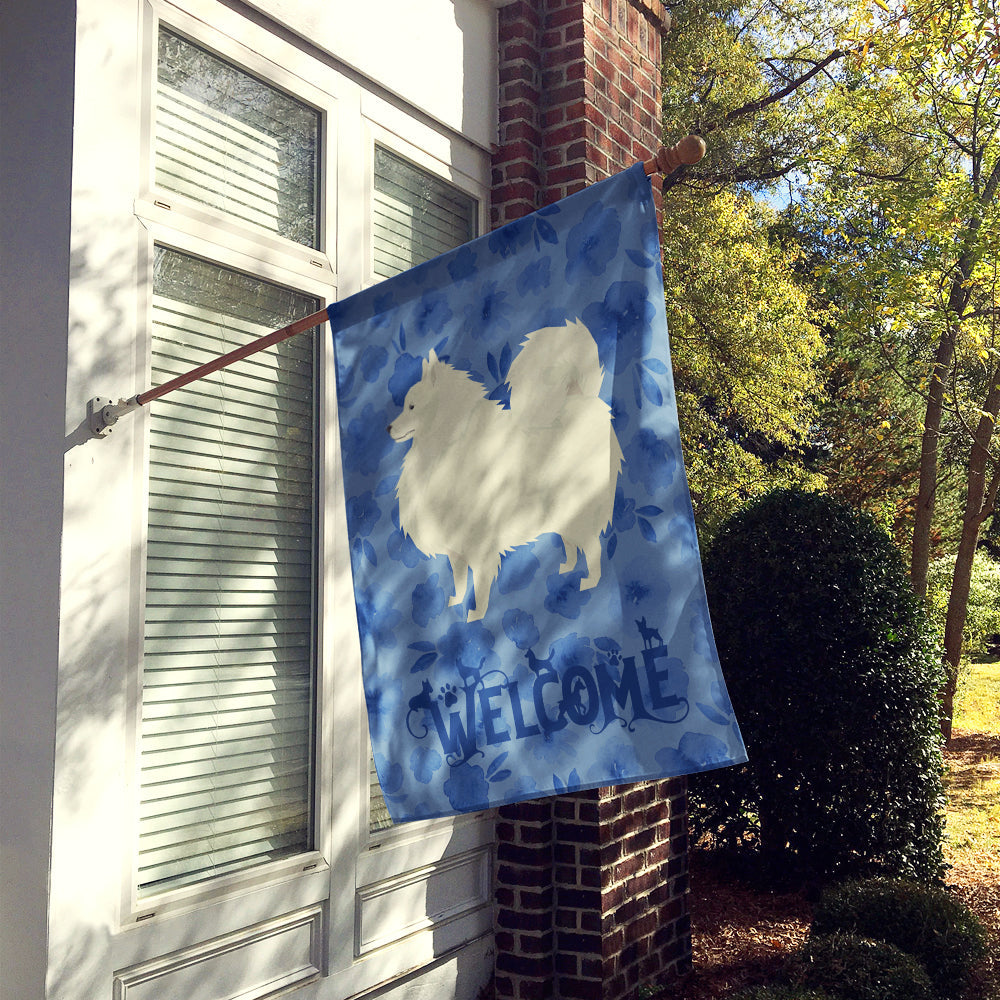 Spitz Welcome House Flag 28x40 Porch Sleeve Pole Decorative Outside Yard Banner Artwork Wall Hanging, Polyester