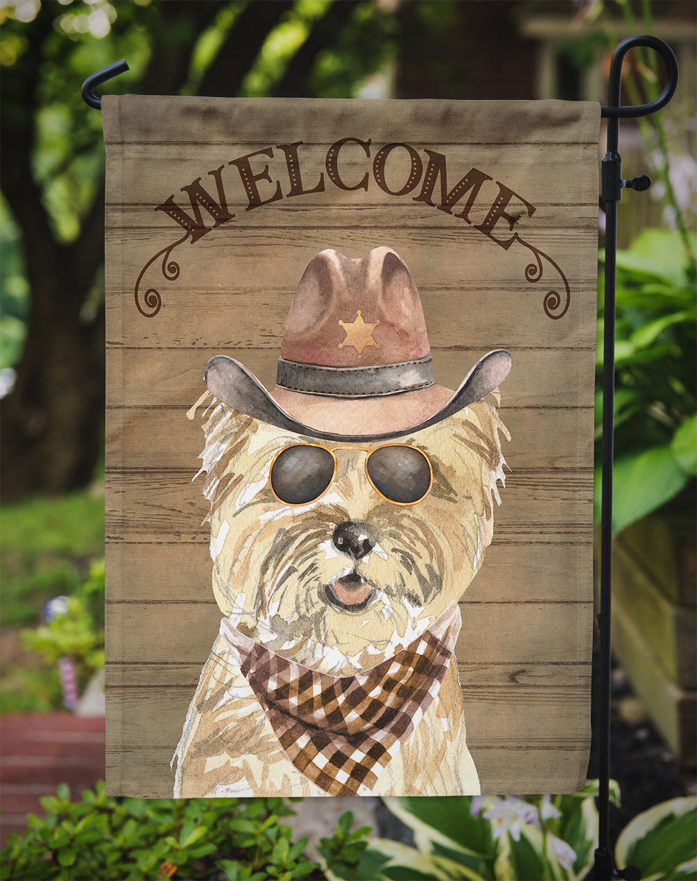 Cairn Terrier Country Dog Garden Flag Mailbox Decorative Yard Banner Outside Patio Artwork for Flower Beds, Garden Size, Multicolor