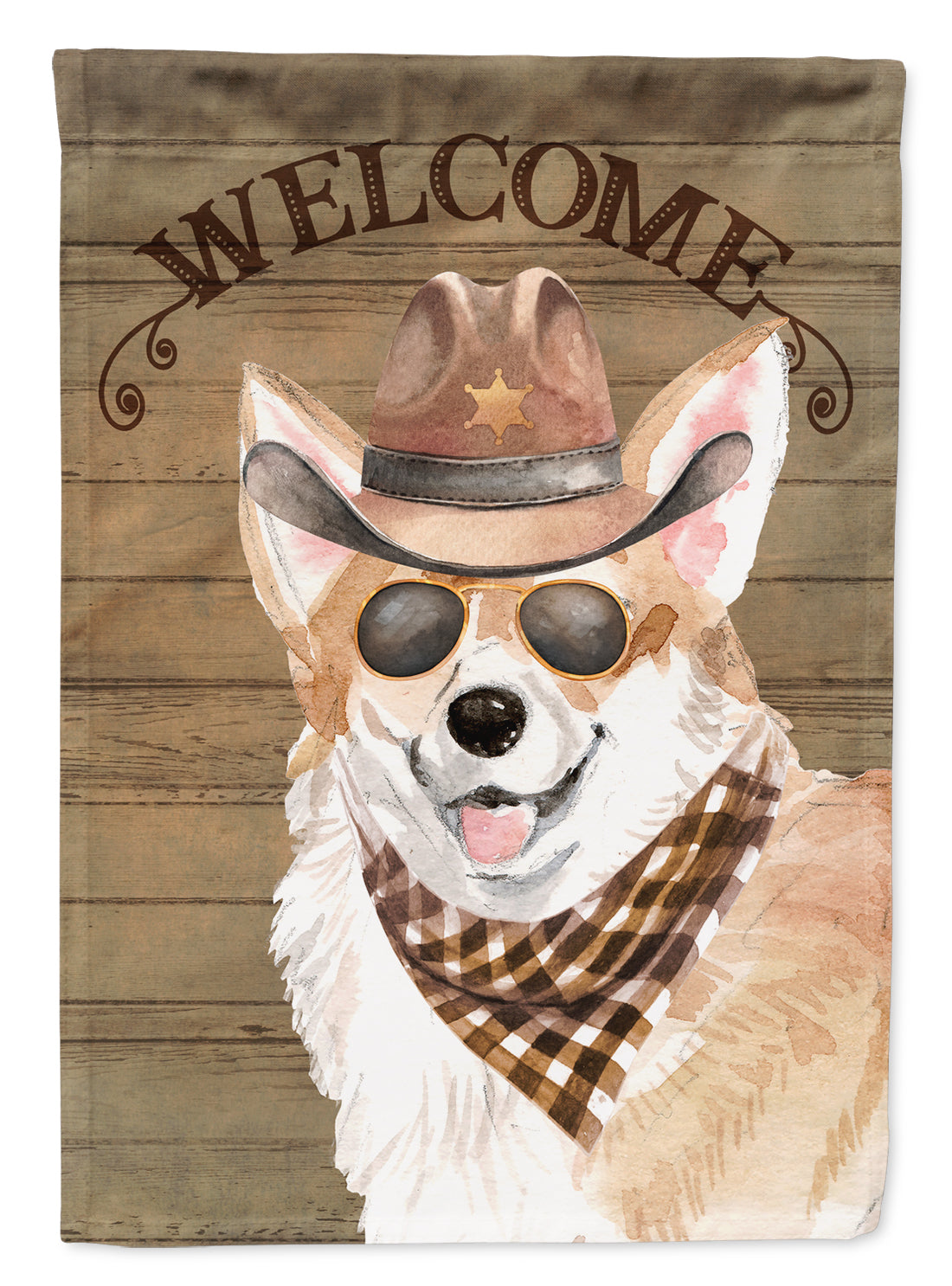 Corgi Country Dog Garden Flag Mailbox Decorative Yard Banner Outside Patio Artwork for Flower Beds, Garden Size, Multicolor