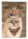 Pomeranian #2 Country Dog Garden Flag Mailbox Decorative Yard Banner Outside Patio Artwork for Flower Beds, Garden Size, Multicolor