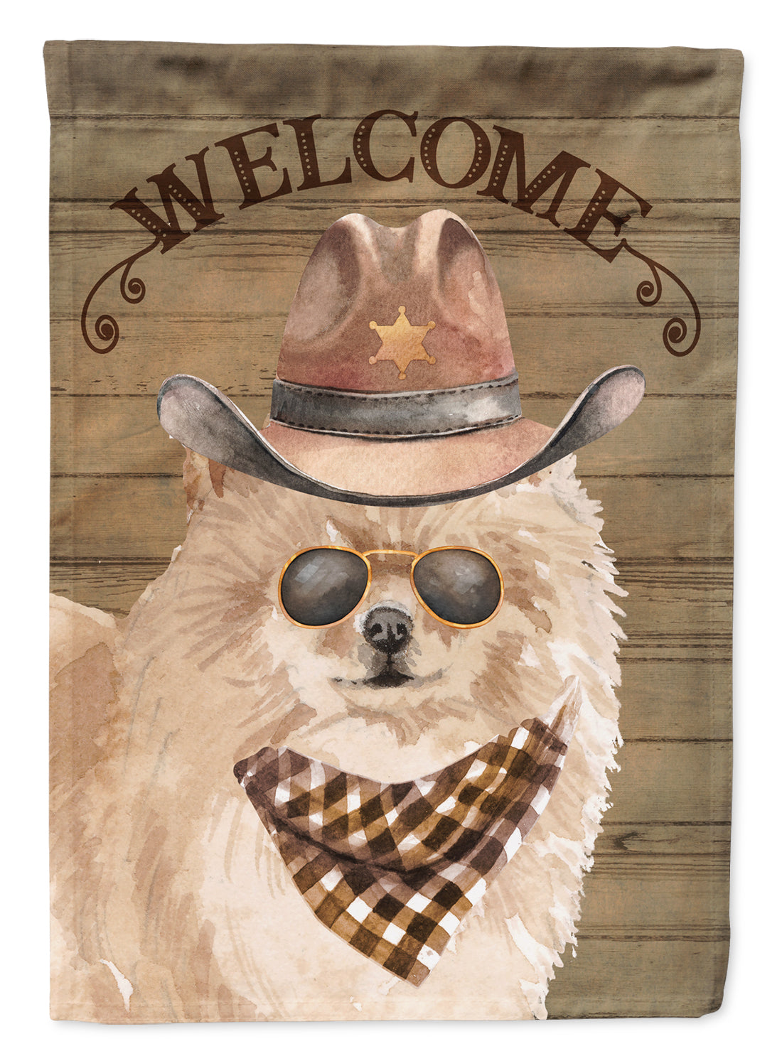 Pomeranian #2 Country Dog Garden Flag Mailbox Decorative Yard Banner Outside Patio Artwork for Flower Beds, Garden Size, Multicolor