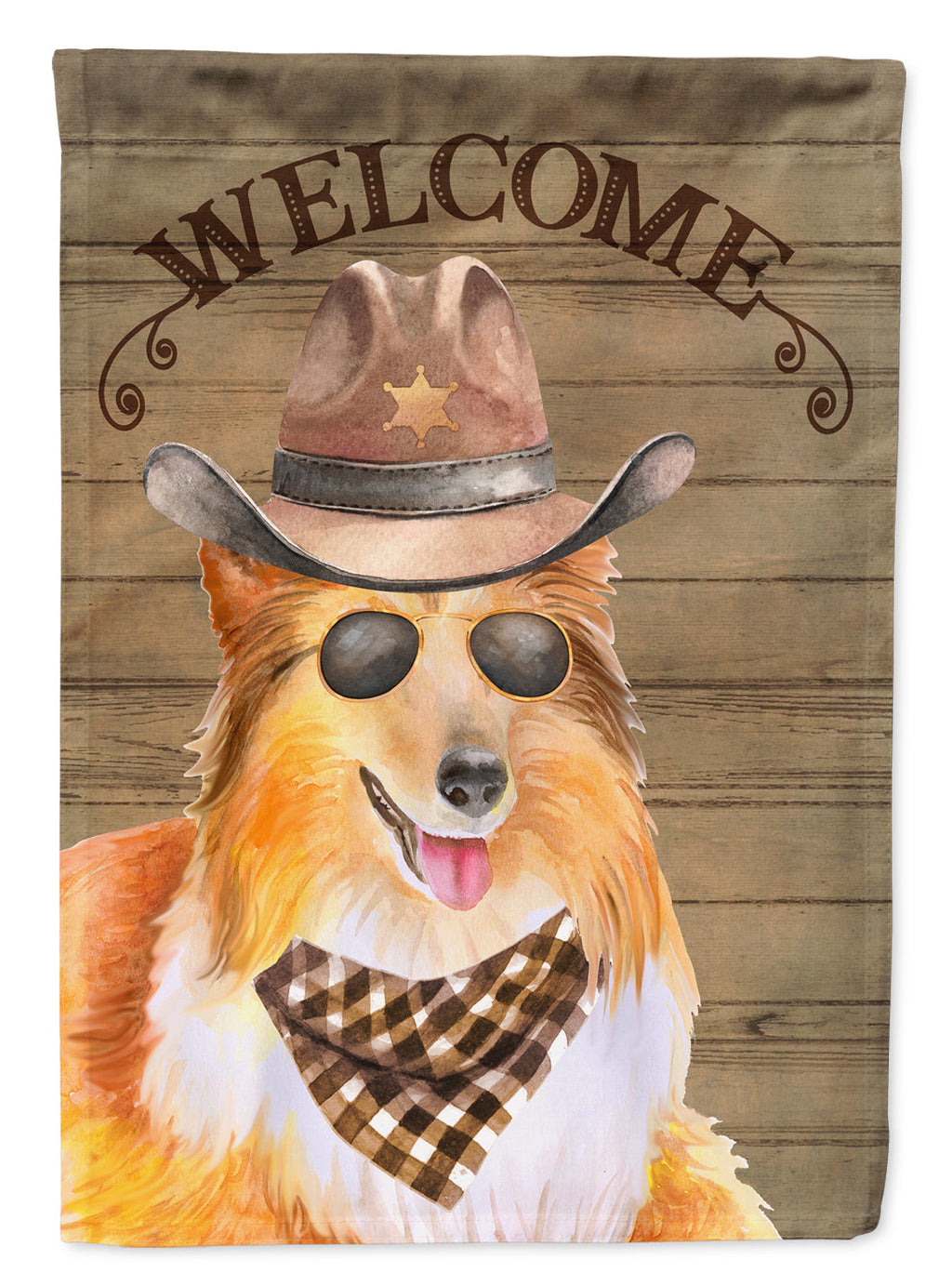 Sheltie Shetland Sheepdog Country Dog Garden Flag Mailbox Decorative Yard Banner Outside Patio Artwork for Flower Beds, Garden Size, Multicolor