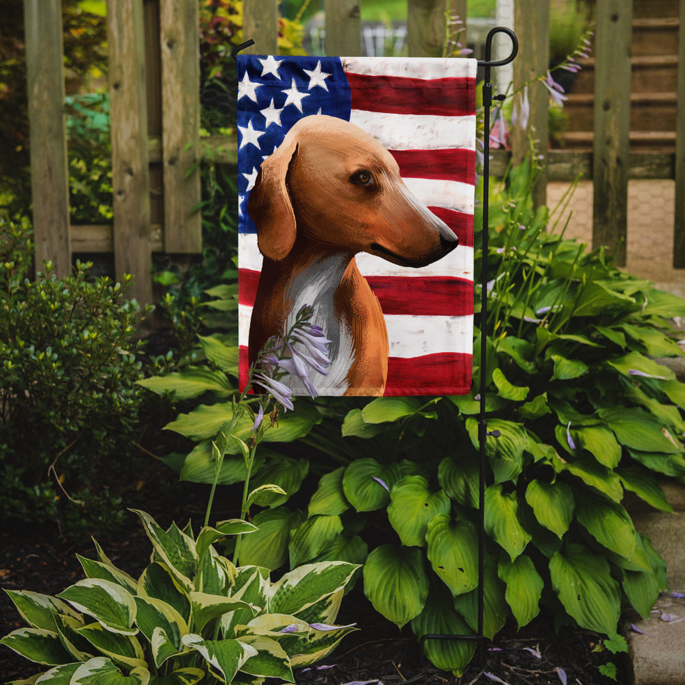 Azawakh Hound American Flag Garden Flag Mailbox Decorative Yard Banner Outside Patio Artwork for Flower Beds, Garden Size, Multicolor