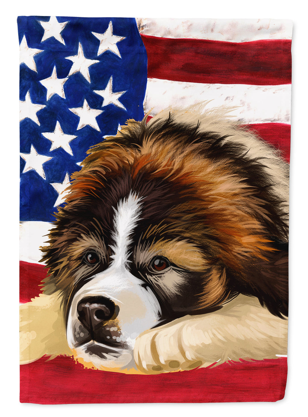 Bucovina Shepherd Dog American Flag Garden Flag Mailbox Decorative Yard Banner Outside Patio Artwork for Flower Beds, Garden Size, Multicolor