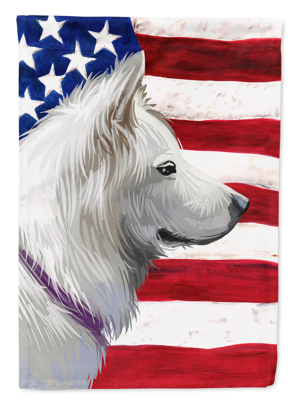 Pungsan Poongsan Dog American Flag Garden Flag Mailbox Decorative Yard Banner Outside Patio Artwork for Flower Beds, Garden Size, Multicolor