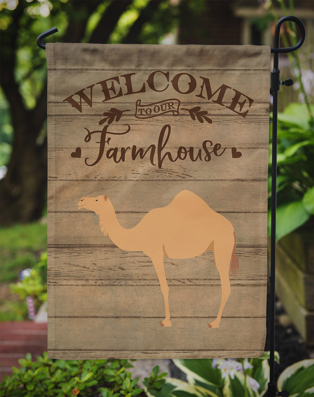 Arabian Camel Dromedary Welcome Garden Flag Mailbox Decorative Yard Banner Outside Patio Artwork for Flower Beds, Garden Size, Multicolor