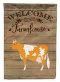 Guernsey Cow Welcome Garden Flag Mailbox Decorative Yard Banner Outside Patio Artwork for Flower Beds, Garden Size, Multicolor