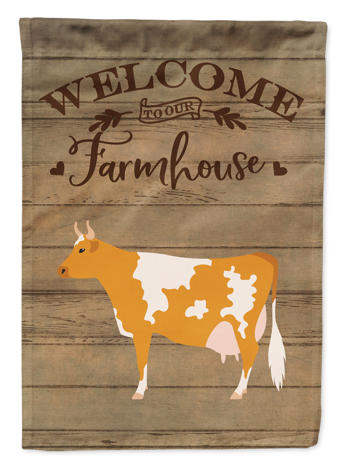 Guernsey Cow Welcome Garden Flag Mailbox Decorative Yard Banner Outside Patio Artwork for Flower Beds, Garden Size, Multicolor