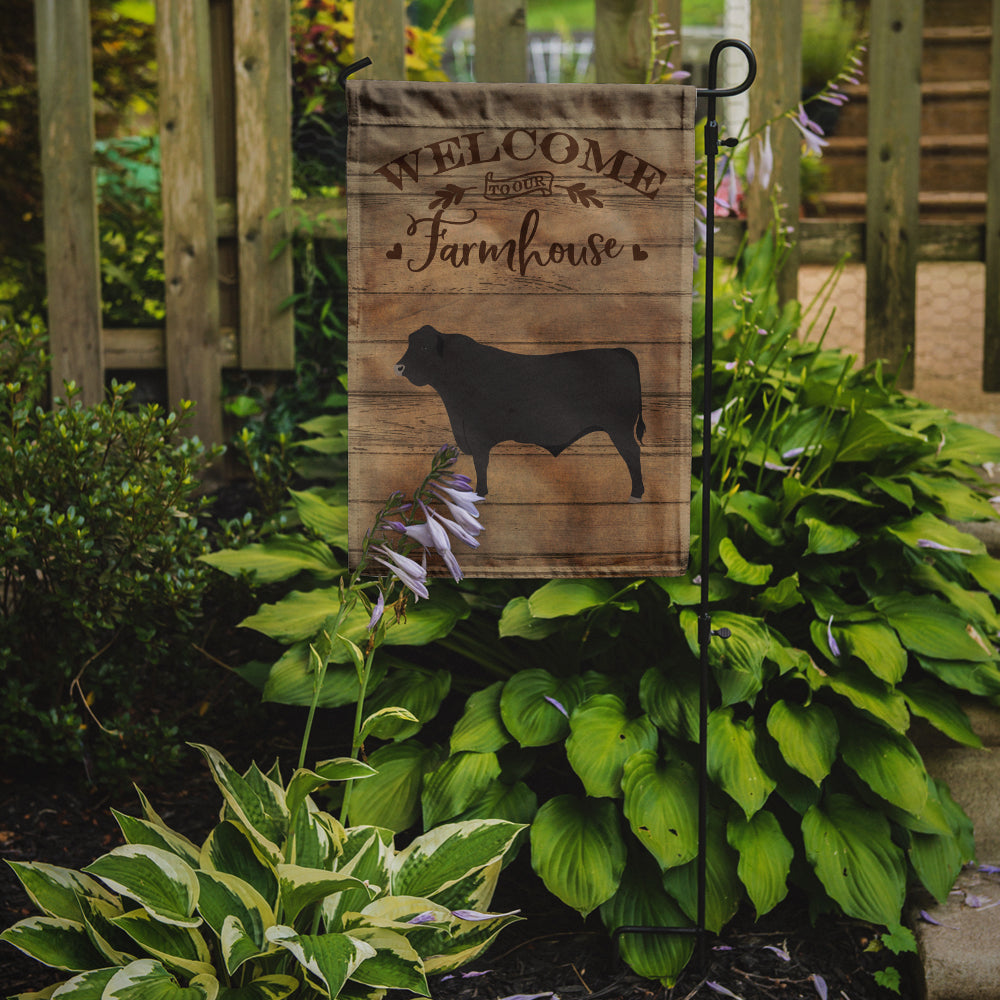 Black Angus Cow Welcome Garden Flag Mailbox Decorative Yard Banner Outside Patio Artwork for Flower Beds, Garden Size, Multicolor