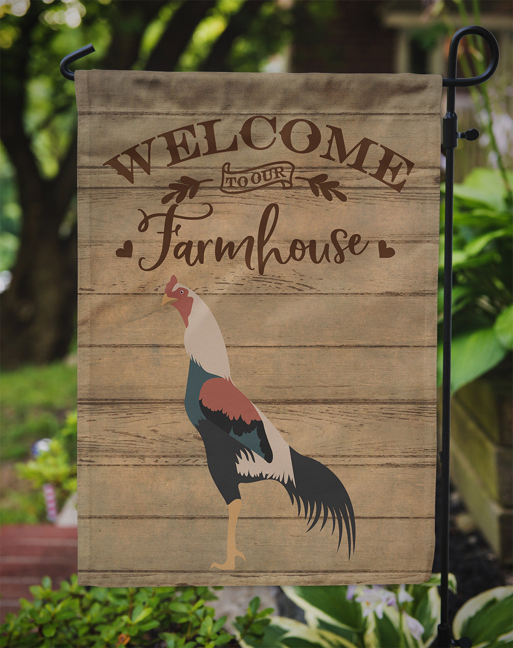 Kulang Chicken Welcome Garden Flag Mailbox Decorative Yard Banner Outside Patio Artwork for Flower Beds, Garden Size, Multicolor