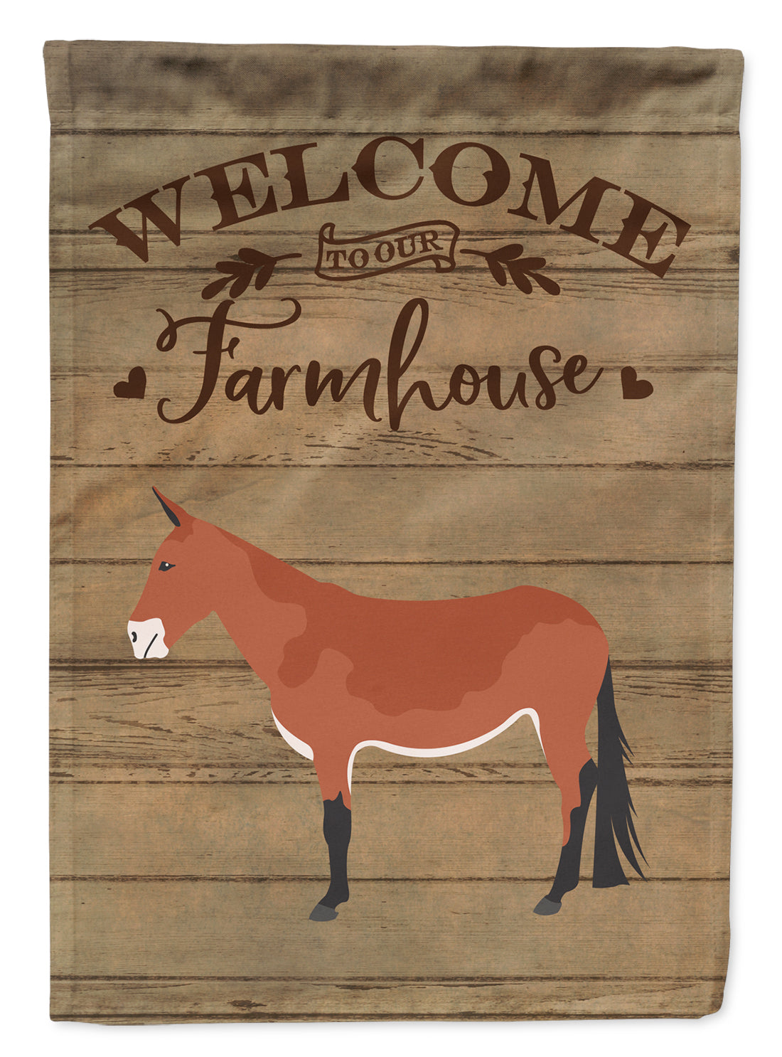 Mule Welcome Garden Flag Mailbox Decorative Yard Banner Outside Patio Artwork for Flower Beds, Garden Size, Multicolor