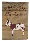 American Spotted Donkey Welcome Garden Flag Mailbox Decorative Yard Banner Outside Patio Artwork for Flower Beds, Garden Size, Multicolor