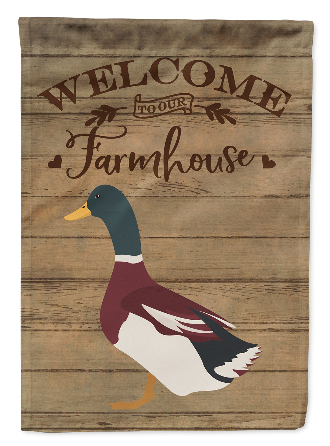 Rouen Duck Welcome Garden Flag Mailbox Decorative Yard Banner Outside Patio Artwork for Flower Beds, Garden Size, Multicolor