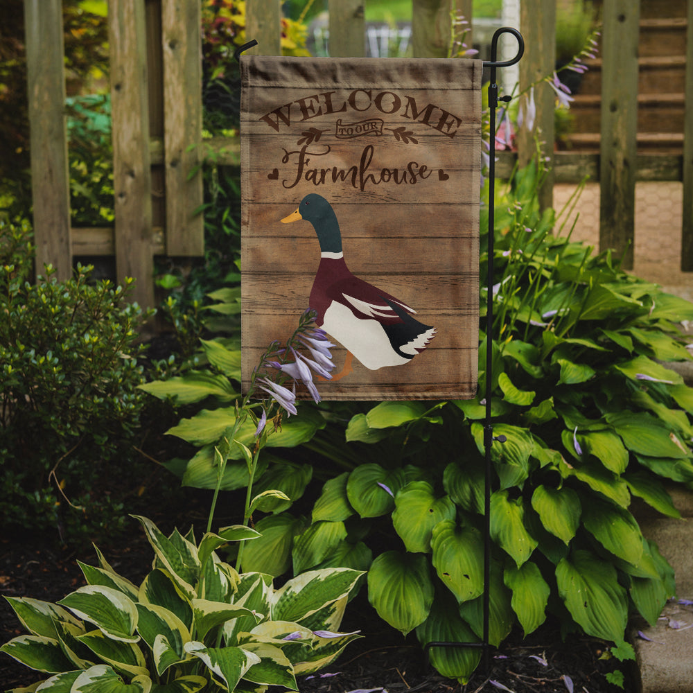 Rouen Duck Welcome Garden Flag Mailbox Decorative Yard Banner Outside Patio Artwork for Flower Beds, Garden Size, Multicolor