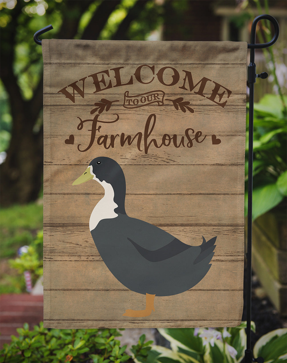Blue Swedish Duck Welcome Garden Flag Mailbox Decorative Yard Banner Outside Patio Artwork for Flower Beds, Garden Size, Multicolor