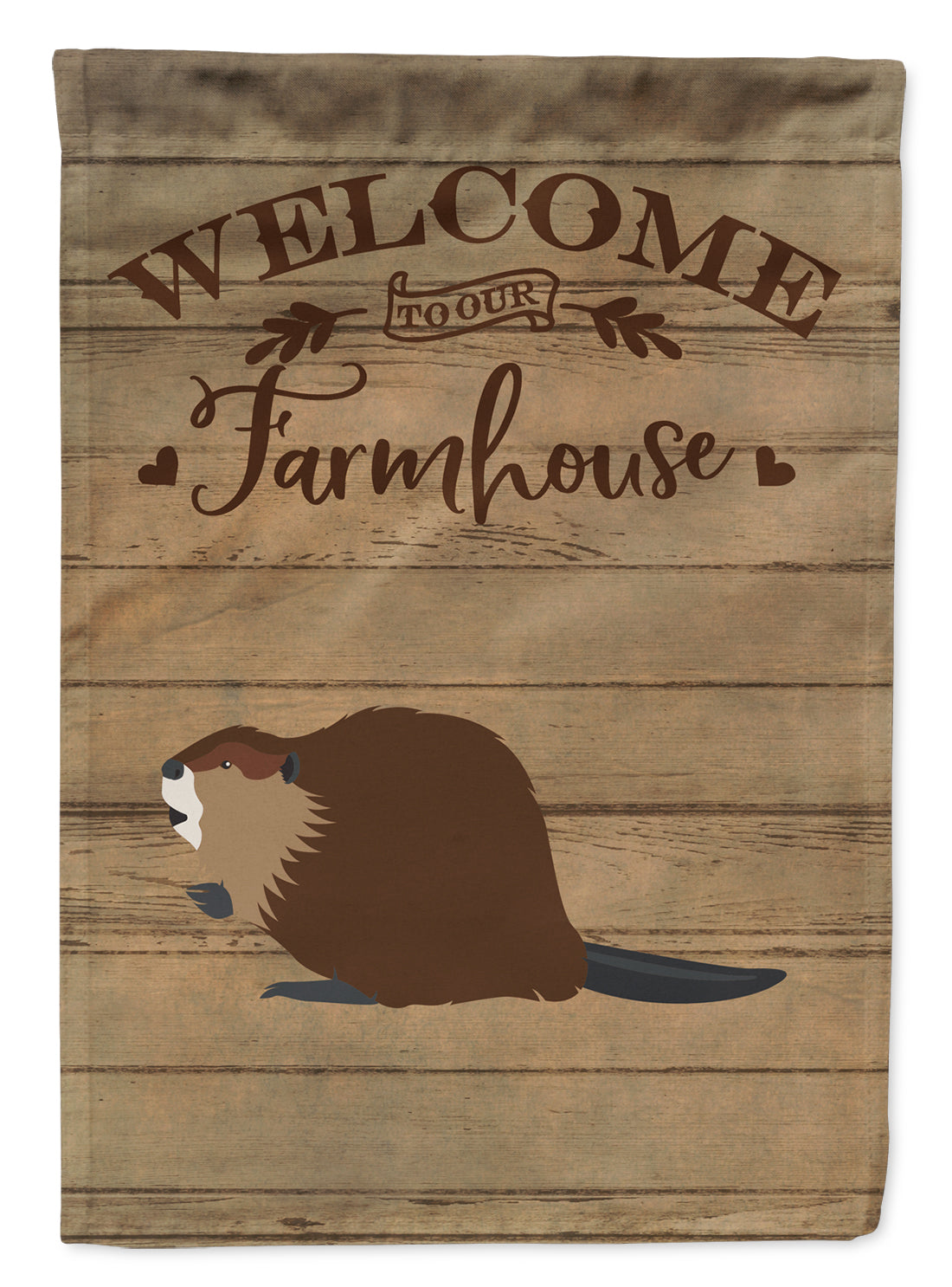 Eurasian Beaver Welcome Garden Flag Mailbox Decorative Yard Banner Outside Patio Artwork for Flower Beds, Garden Size, Multicolor