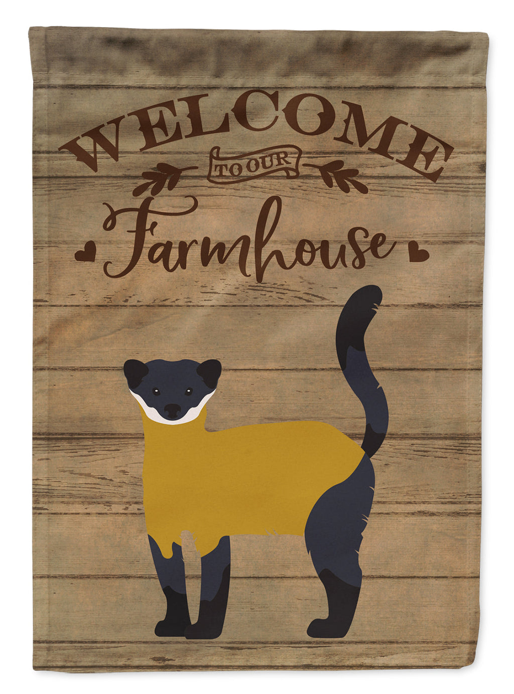 Yellow-Throated Marten Welcome Garden Flag Mailbox Decorative Yard Banner Outside Patio Artwork for Flower Beds, Garden Size, Multicolor