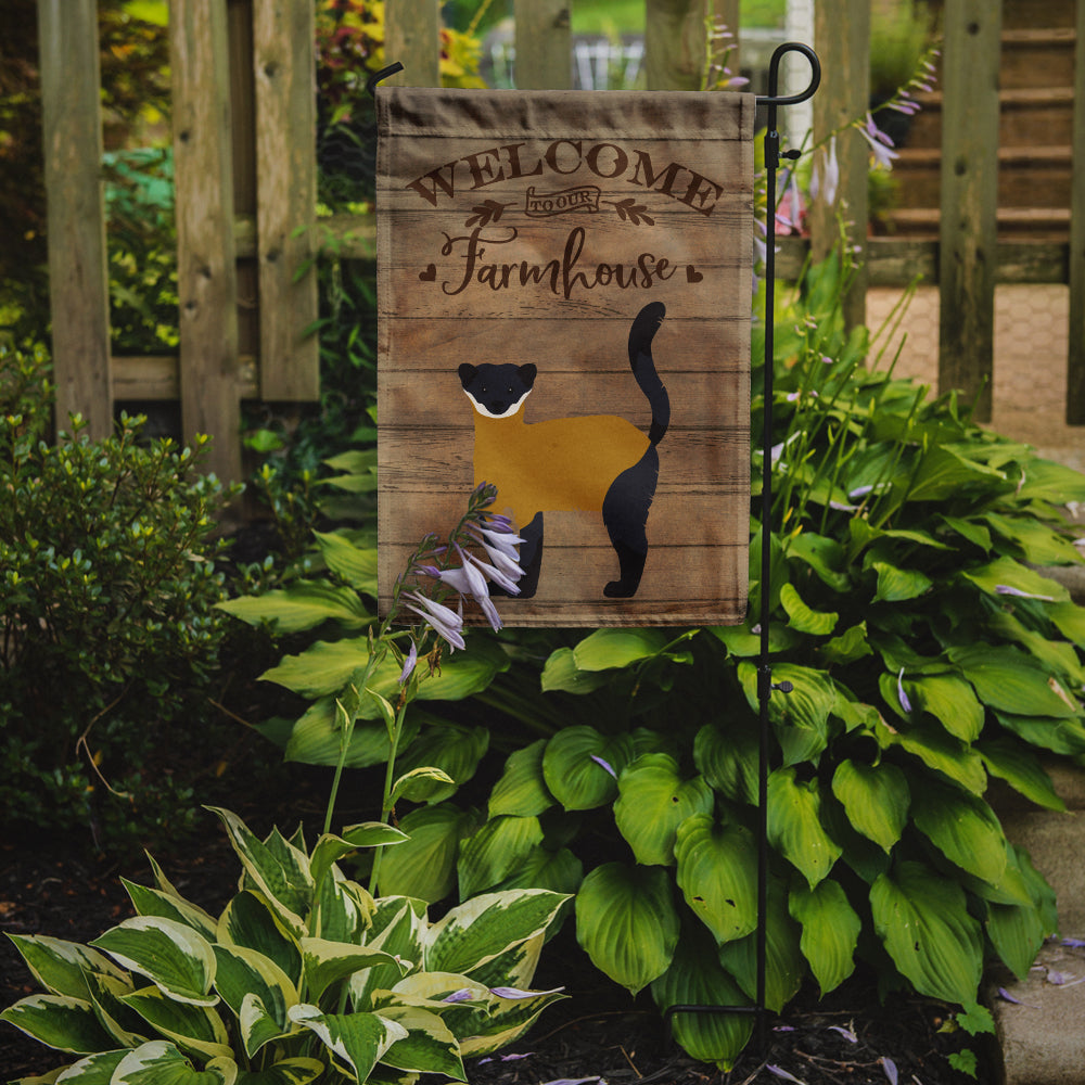 Yellow-Throated Marten Welcome Garden Flag Mailbox Decorative Yard Banner Outside Patio Artwork for Flower Beds, Garden Size, Multicolor