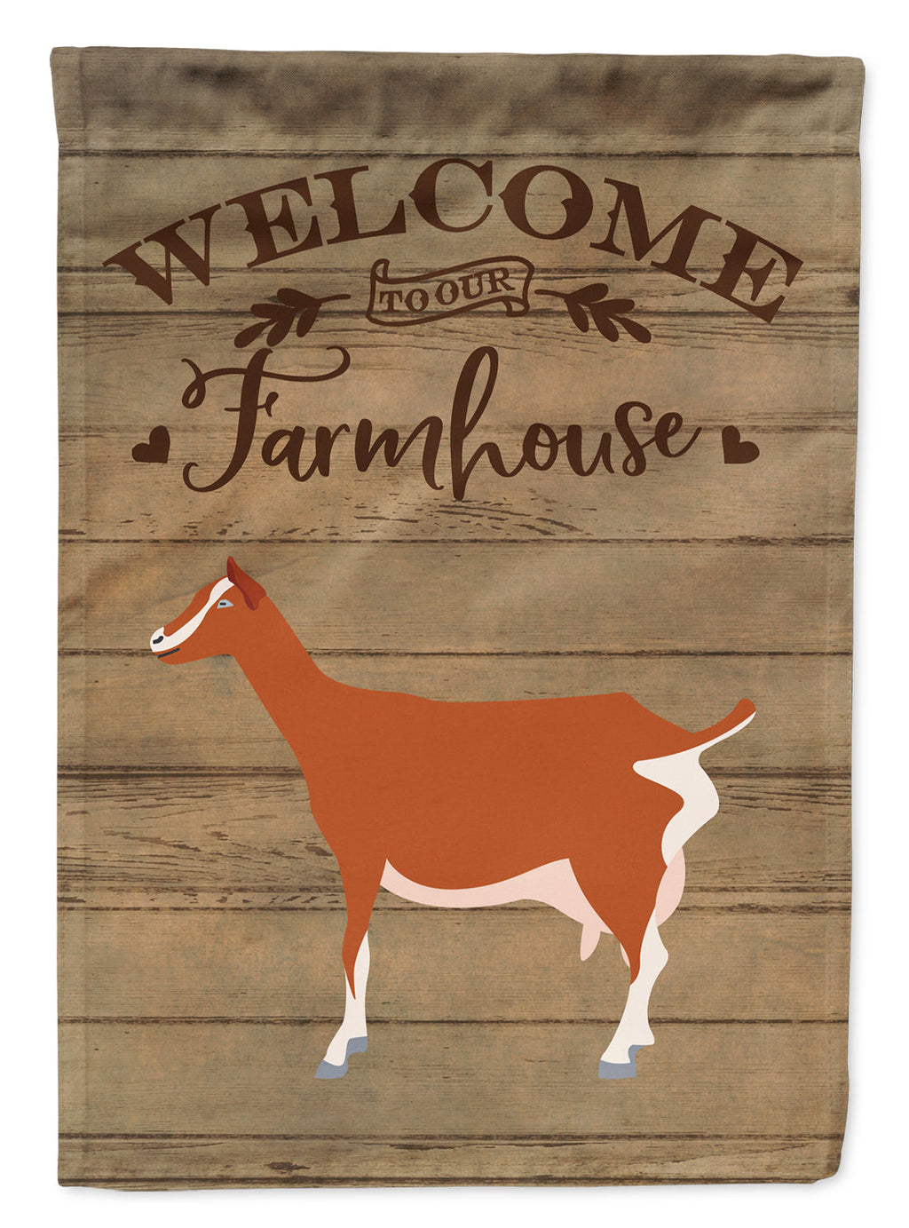 Toggenburger Goat Welcome Garden Flag Mailbox Decorative Yard Banner Outside Patio Artwork for Flower Beds, Garden Size, Multicolor