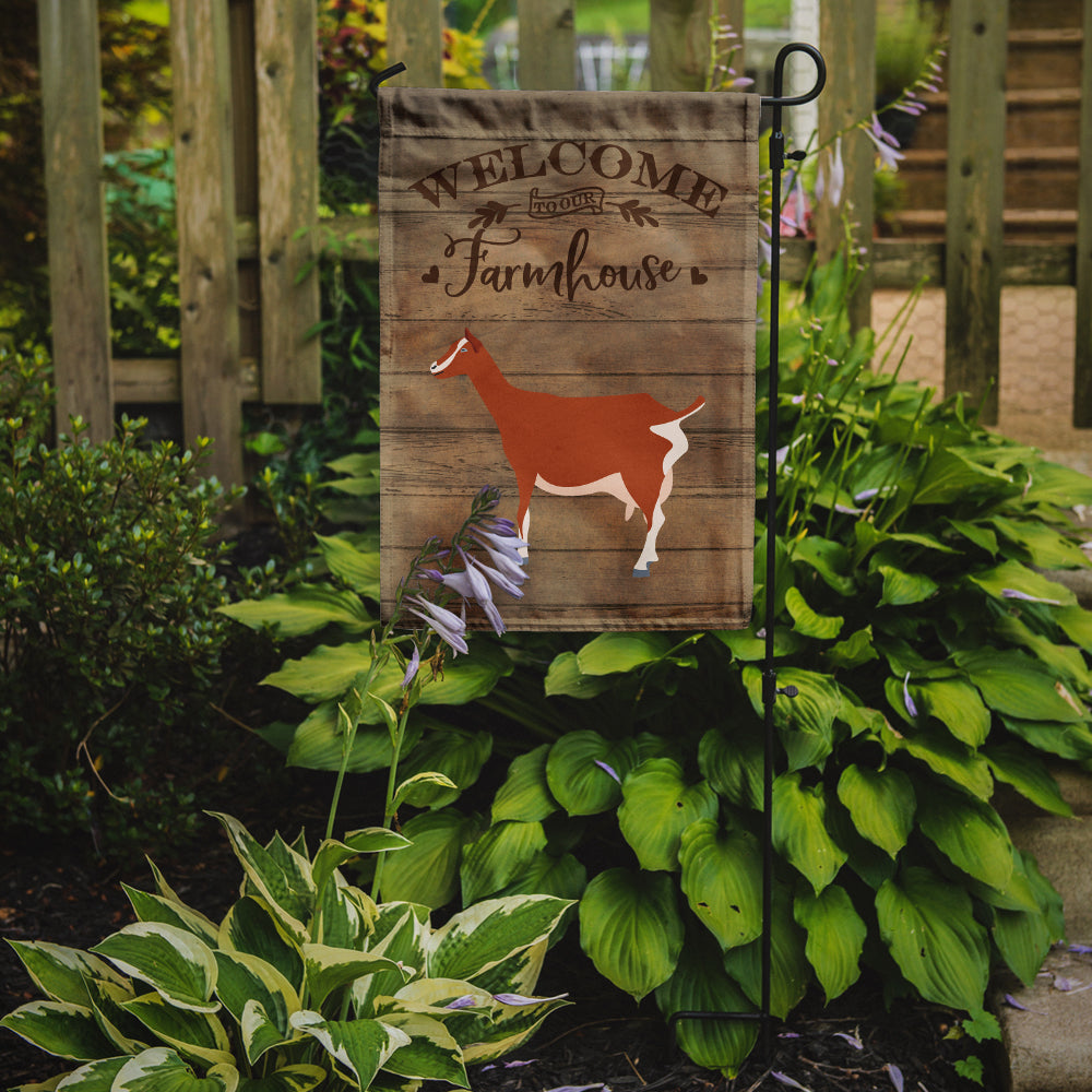 Toggenburger Goat Welcome Garden Flag Mailbox Decorative Yard Banner Outside Patio Artwork for Flower Beds, Garden Size, Multicolor