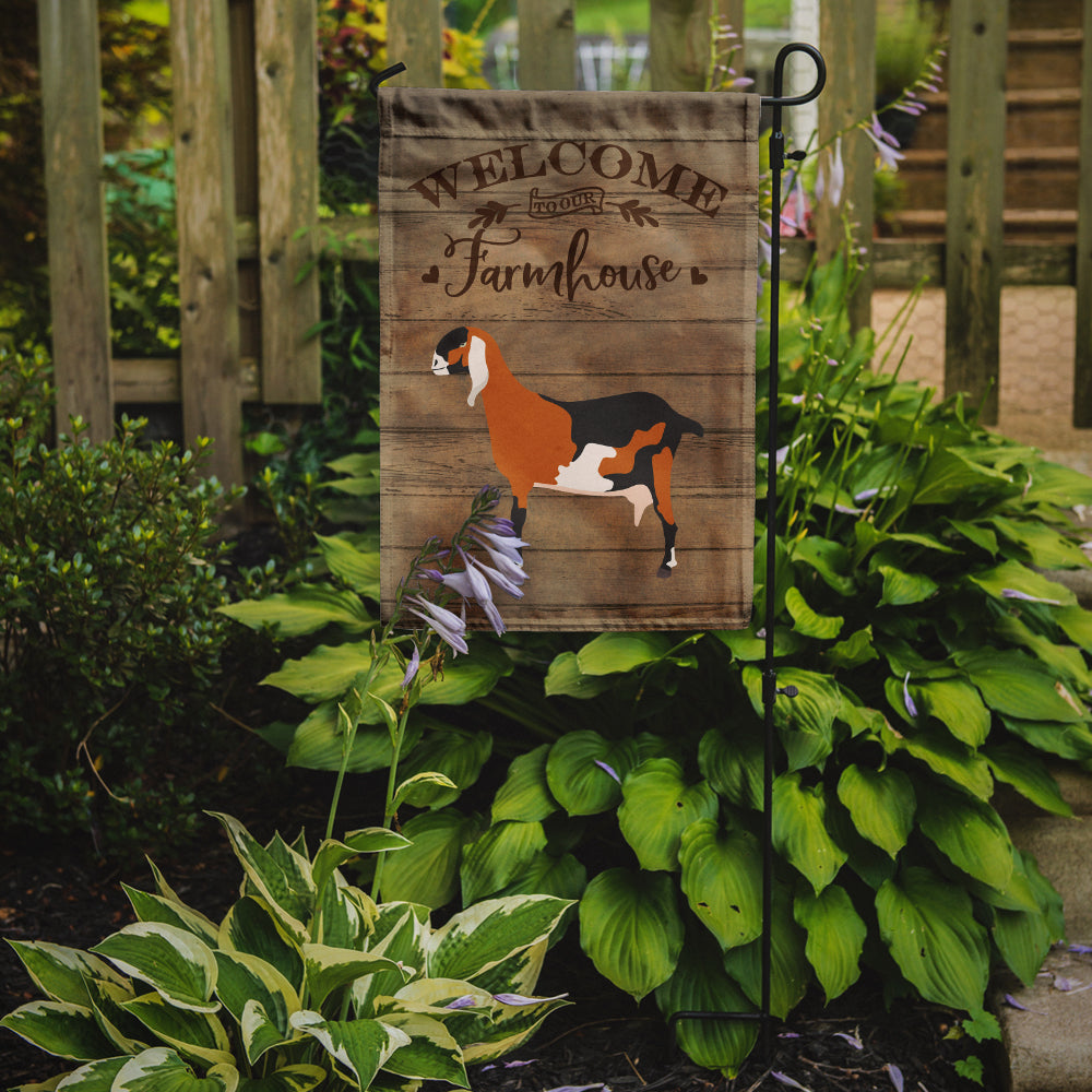 Anglo-nubian Nubian Goat Welcome Garden Flag Mailbox Decorative Yard Banner Outside Patio Artwork for Flower Beds, Garden Size, Multicolor