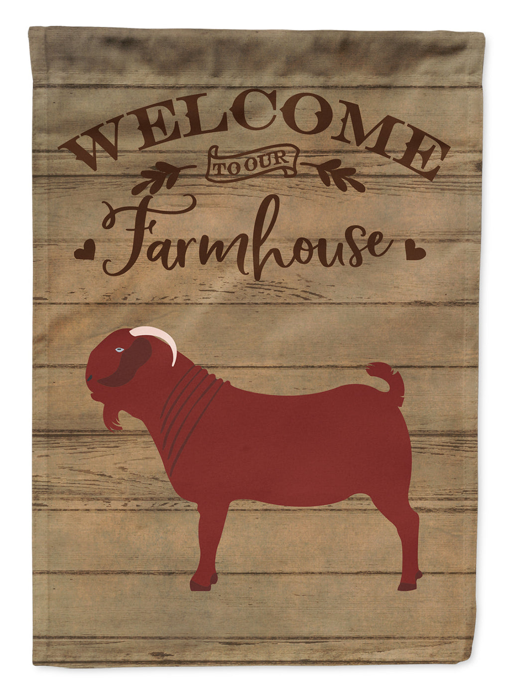 Kalahari Red Goat Welcome Garden Flag Mailbox Decorative Yard Banner Outside Patio Artwork for Flower Beds, Garden Size, Multicolor