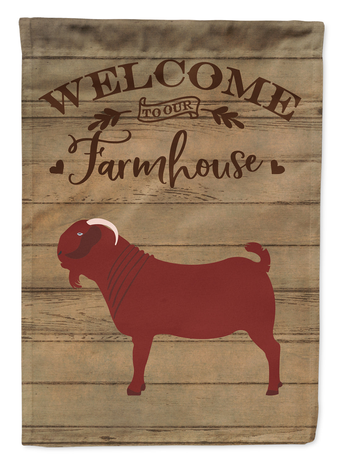 Kalahari Red Goat Welcome Garden Flag Mailbox Decorative Yard Banner Outside Patio Artwork for Flower Beds, Garden Size, Multicolor