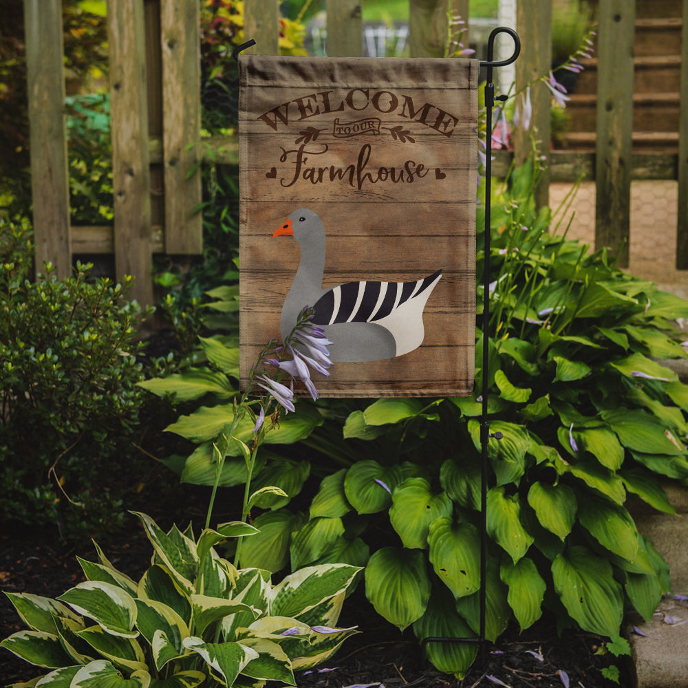 Pilgrim Goose Welcome Garden Flag Mailbox Decorative Yard Banner Outside Patio Artwork for Flower Beds, Garden Size, Multicolor