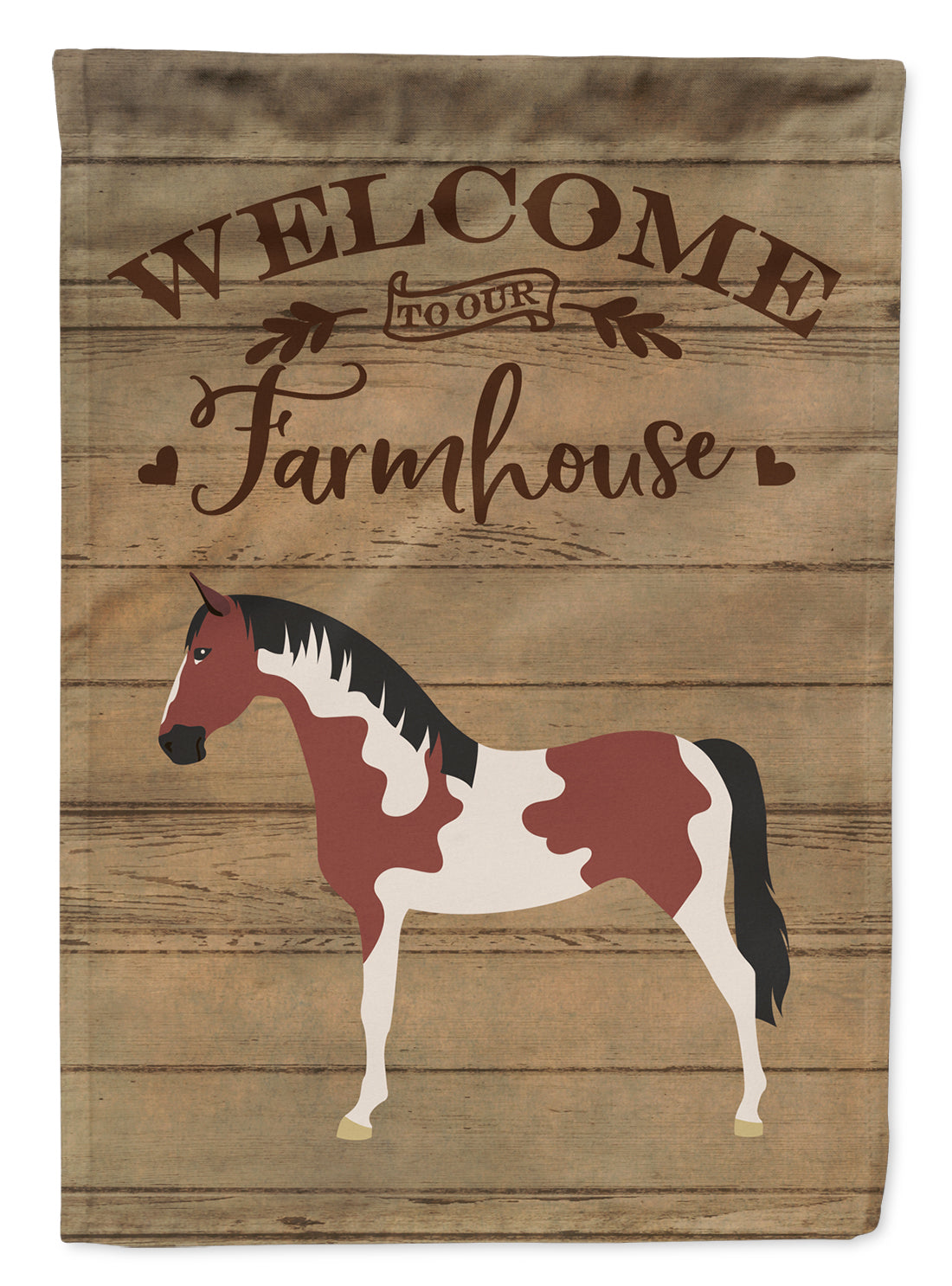 Pinto Horse Welcome Garden Flag Mailbox Decorative Yard Banner Outside Patio Artwork for Flower Beds, Garden Size, Multicolor