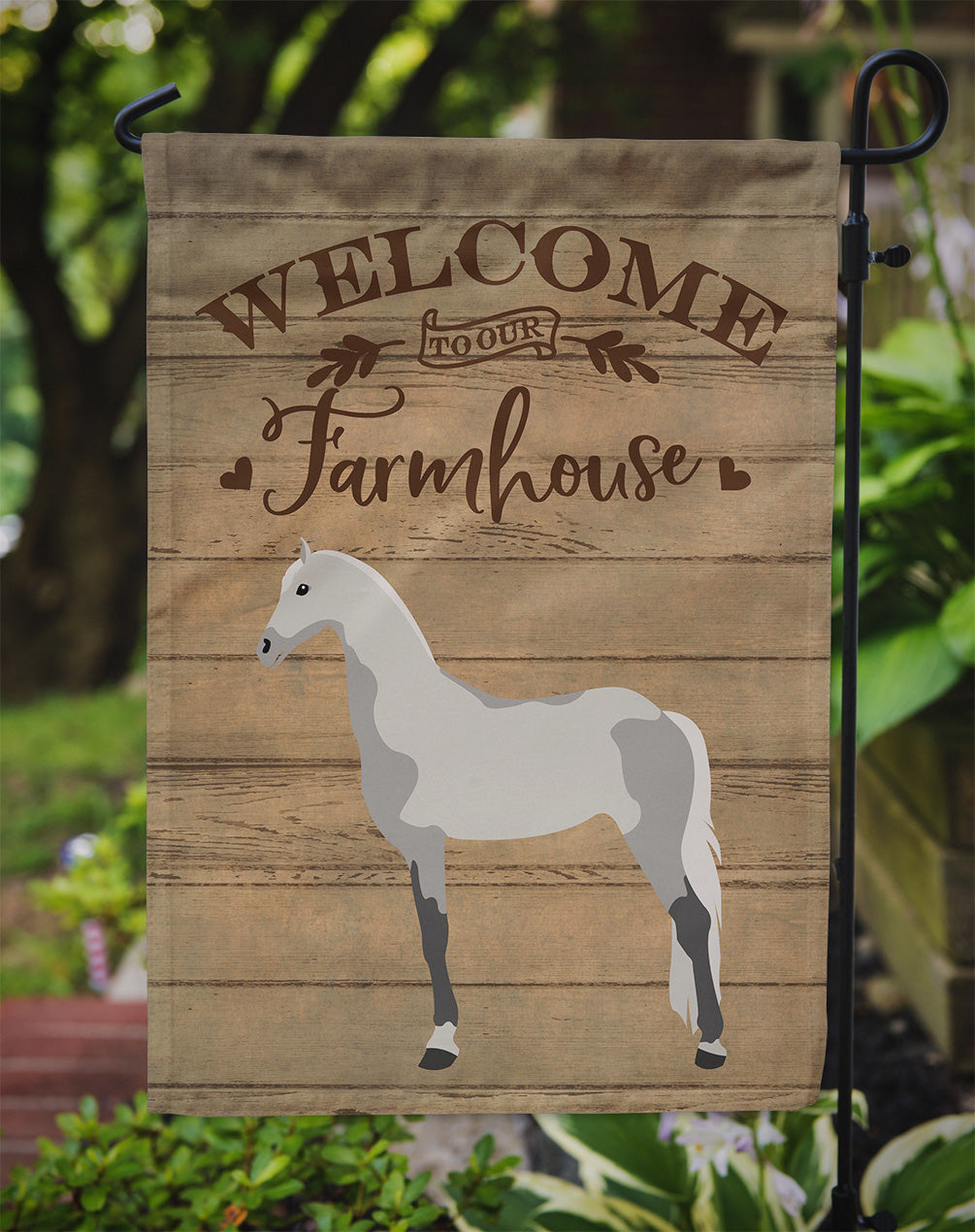 Orlov Trotter Horse Welcome Garden Flag Mailbox Decorative Yard Banner Outside Patio Artwork for Flower Beds, Garden Size, Multicolor