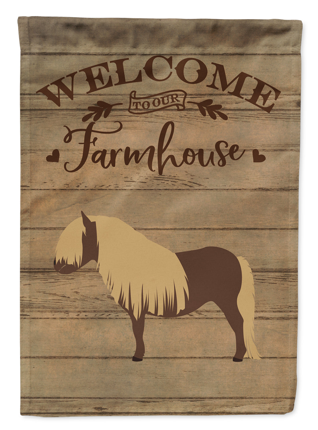 Shetland Pony Horse Welcome Garden Flag Mailbox Decorative Yard Banner Outside Patio Artwork for Flower Beds, Garden Size, Multicolor