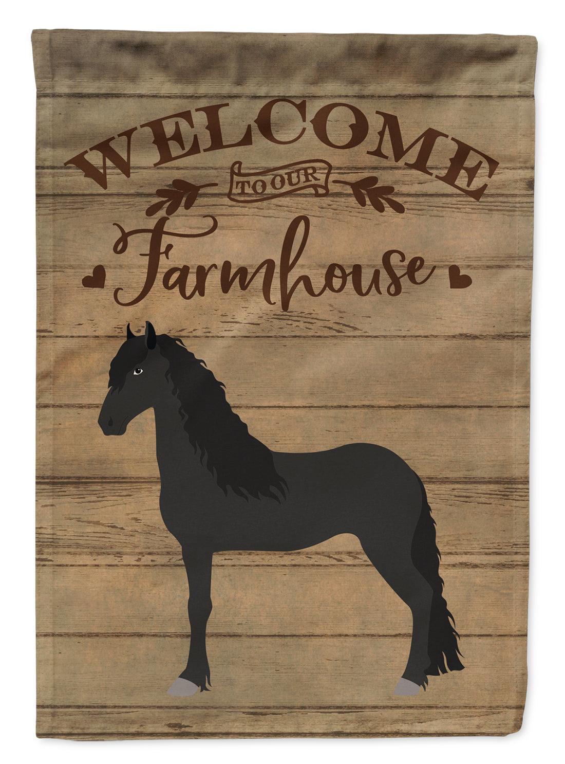 Friesian Horse Welcome Garden Flag Mailbox Decorative Yard Banner Outside Patio Artwork for Flower Beds, Garden Size, Multicolor