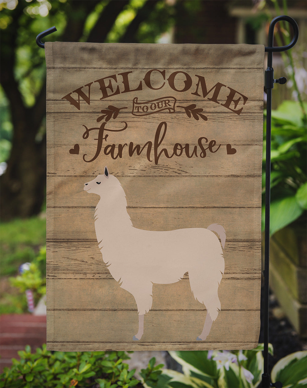 Llama Welcome Garden Flag Mailbox Decorative Yard Banner Outside Patio Artwork for Flower Beds, Garden Size, Multicolor