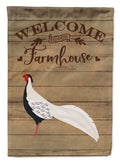 Silver Pheasant Welcome Garden Flag Mailbox Decorative Yard Banner Outside Patio Artwork for Flower Beds, Garden Size, Multicolor