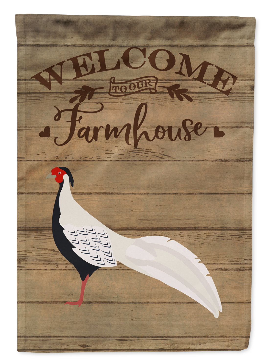 Silver Pheasant Welcome Garden Flag Mailbox Decorative Yard Banner Outside Patio Artwork for Flower Beds, Garden Size, Multicolor