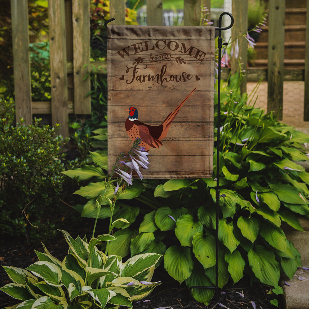 Ring-necked Common Pheasant Welcome Garden Flag Mailbox Decorative Yard Banner Outside Patio Artwork for Flower Beds, Garden Size, Multicolor