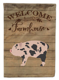 Mini Miniature Pig Welcome Garden Flag Mailbox Decorative Yard Banner Outside Patio Artwork for Flower Beds, Garden Size, Multicolor