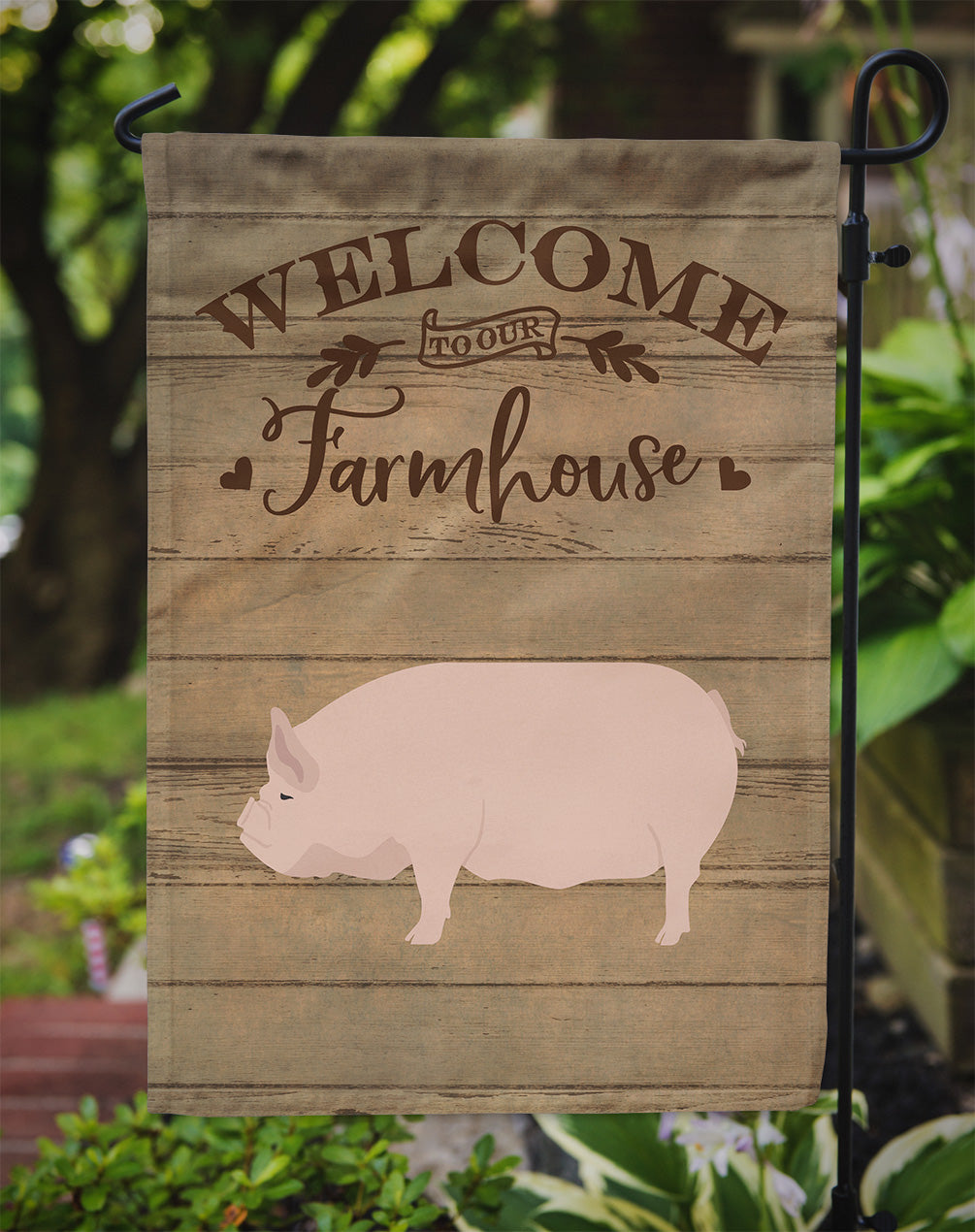 Welsh Pig Welcome Garden Flag Mailbox Decorative Yard Banner Outside Patio Artwork for Flower Beds, Garden Size, Multicolor