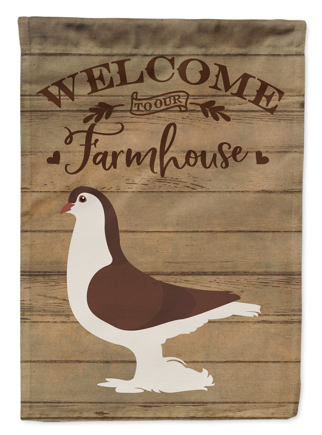 Large Pigeon Welcome Garden Flag Mailbox Decorative Yard Banner Outside Patio Artwork for Flower Beds, Garden Size, Multicolor