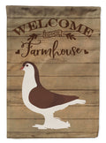 Large Pigeon Welcome Garden Flag Mailbox Decorative Yard Banner Outside Patio Artwork for Flower Beds, Garden Size, Multicolor