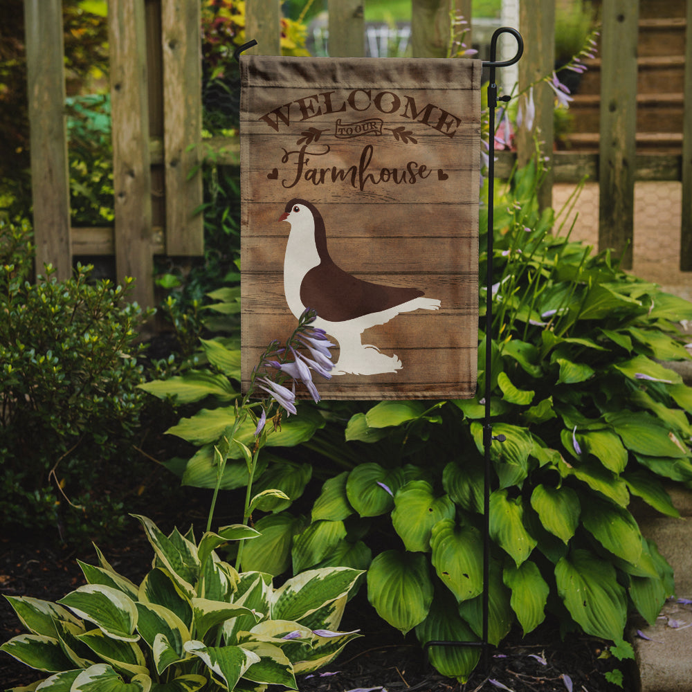 Large Pigeon Welcome Garden Flag Mailbox Decorative Yard Banner Outside Patio Artwork for Flower Beds, Garden Size, Multicolor